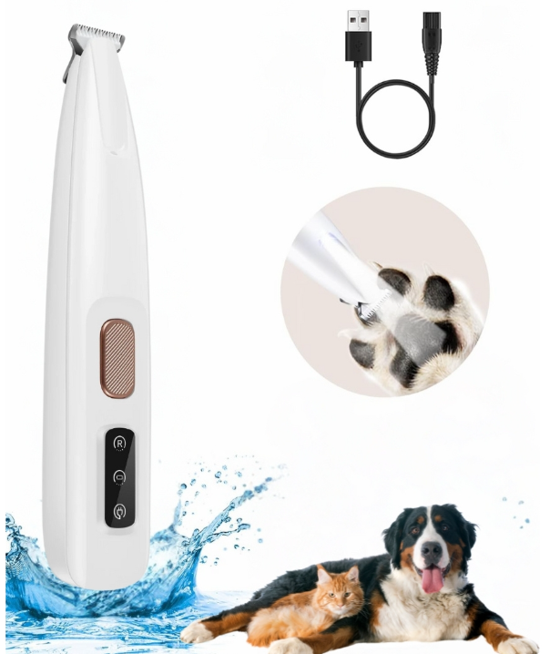 LumiPaws™ – Cortapelos de precisión con luz LED